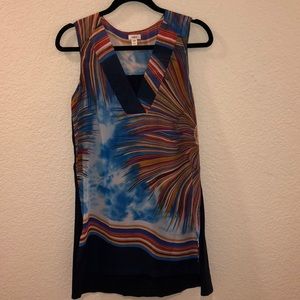 Anthropologie TINY colorful sunflower tunic XS